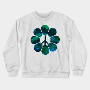 Deepwater Peace Flower Crewneck Sweatshirt